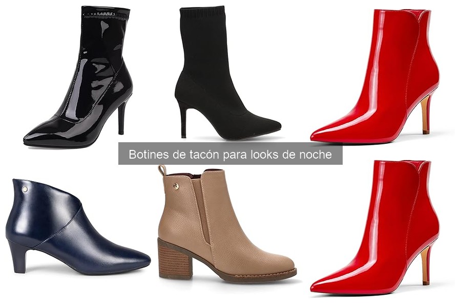 Cómo combinar botines de tacón para looks de noche