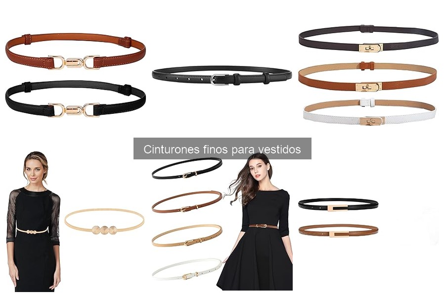 Cómo Combinar Cinturones Finos con Vestidos Elegantes