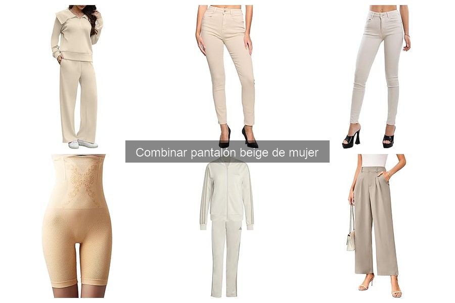 Cómo combinar pantalón beige de mujer con abrigos