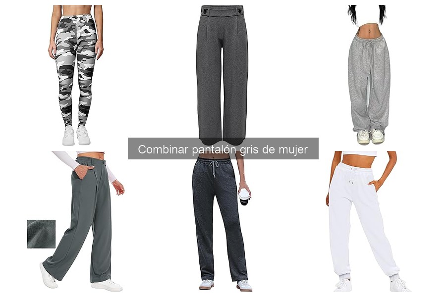 Cómo combinar pantalón gris de mujer: looks casuales