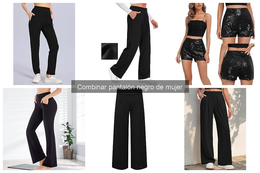 Cómo combinar pantalón negro de mujer en ocasiones formales