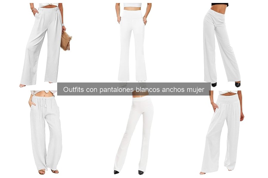Cómo combinar pantalones blancos anchos en tu look