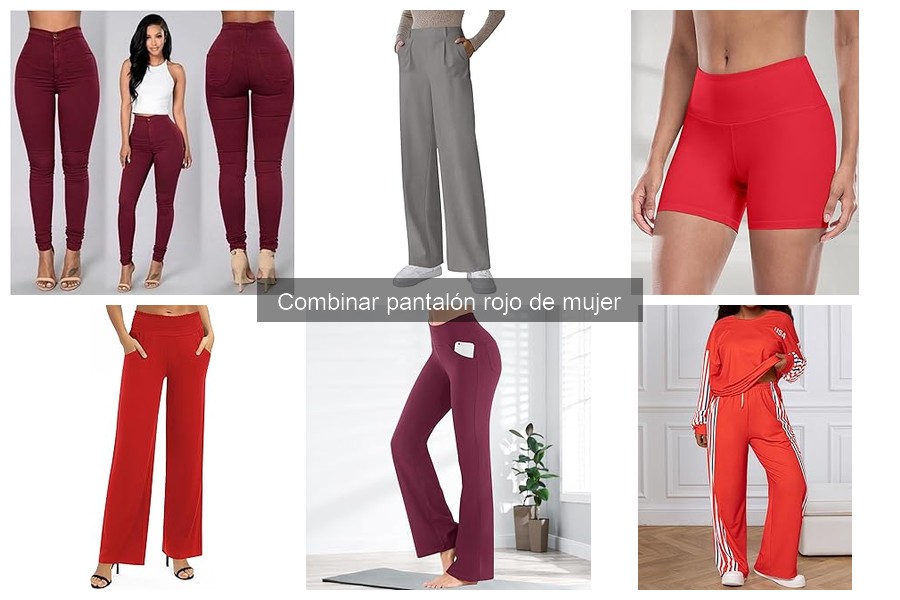 Cómo combinar pantalones rojos: blusas y bodies ideales