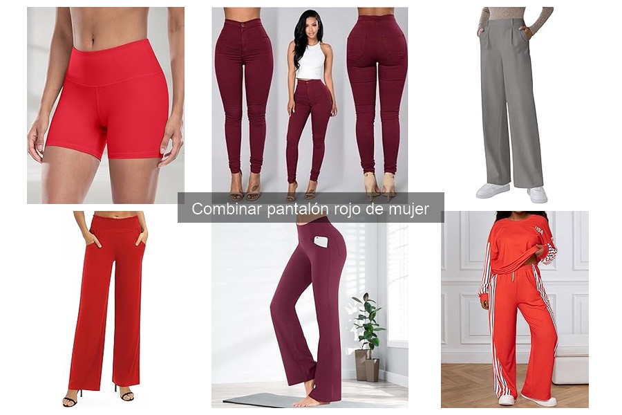 Cómo combinar pantalones rojos de mujer: consejos y estilos