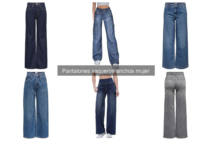 Cómo combinar pantalones vaqueros anchos para mujer