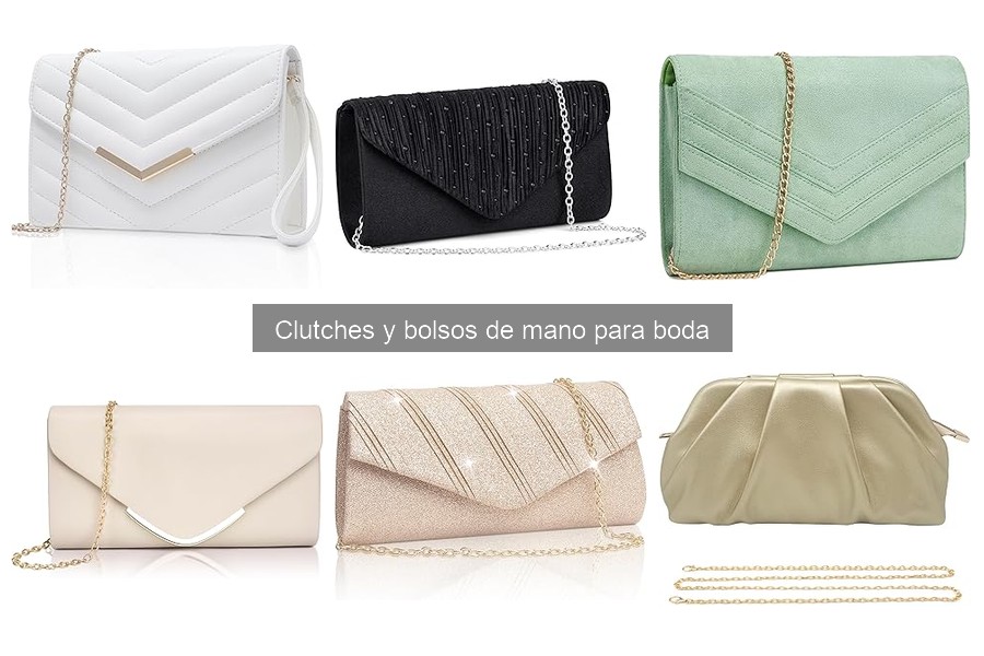 Cómo combinar un clutch con accesorios de boda