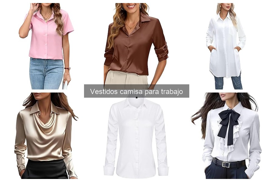 Cómo combinar un vestido camisa para el trabajo