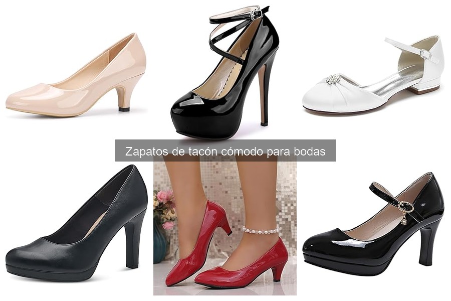 Cómo combinar zapatos de tacón cómodo con vestidos de boda