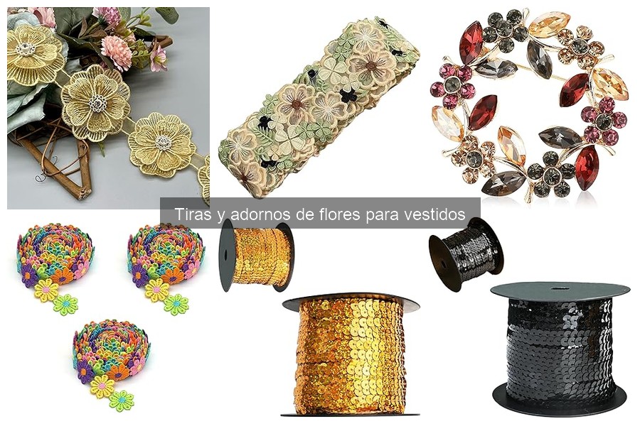 Cómo cuidar tiras y adornos de flores en vestidos
