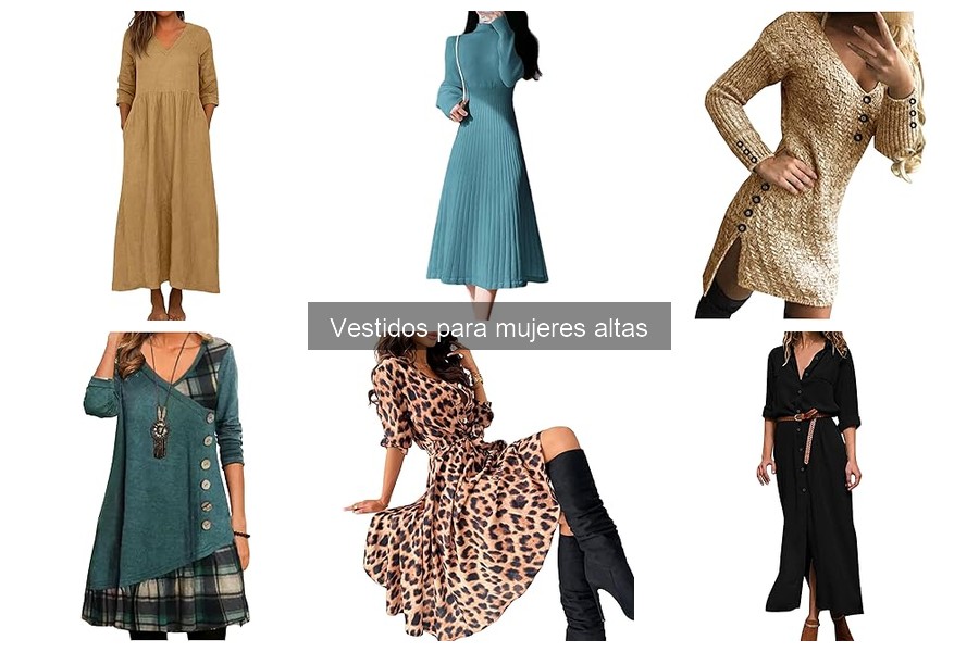 Cómo elegir vestidos ideales para mujeres altas