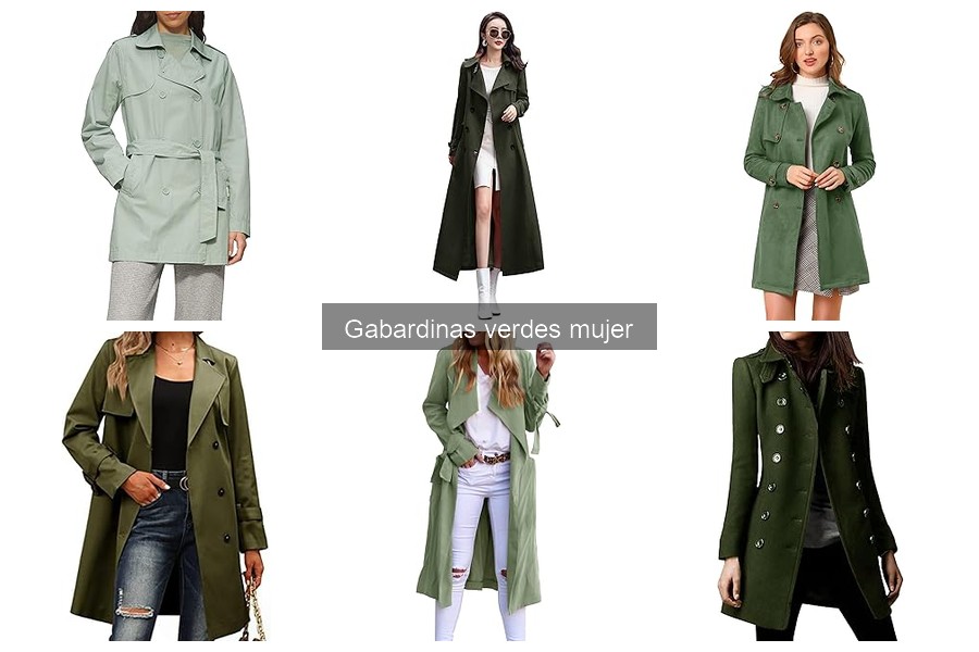 Cómo llevar gabardina verde en climas húmedos