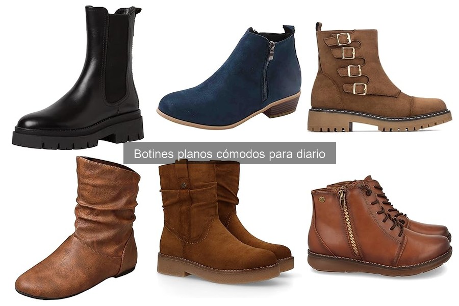 Comparativa: Botines Planos vs. Zapatillas y Botas para Diario