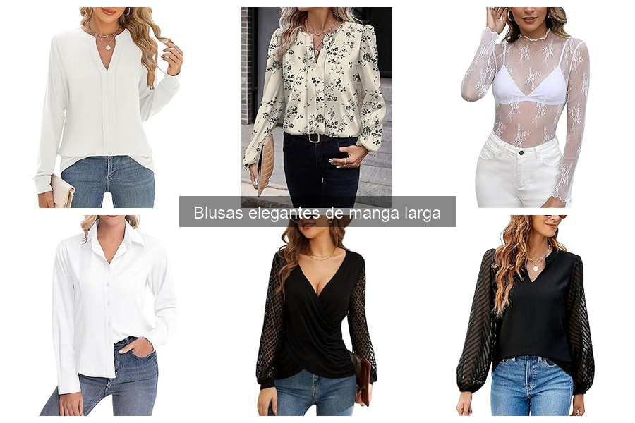 Comparativa de Blusas Elegantes de Manga Larga por Marca