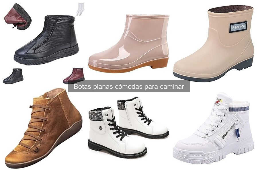 Comparativa de botas planas cómodas para caminar