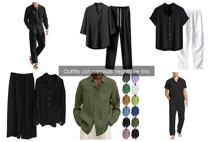Comparativa de camisas negras de lino vs. otras telas