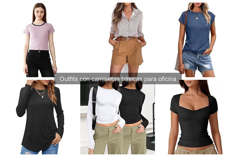 Comparativa de camisetas básicas para oficina de marcas populares