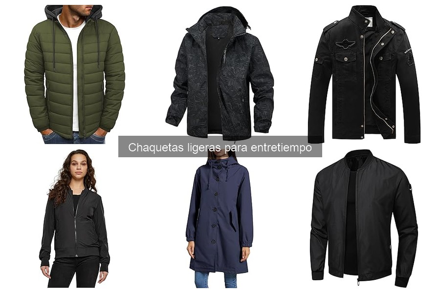 Comparativa de Chaquetas Ligeras para Entretiempo