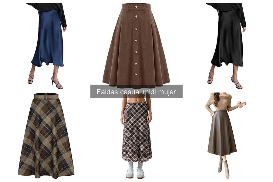 Comparativa de Faldas Midi Casual para Mujer: Marcas y Estilos