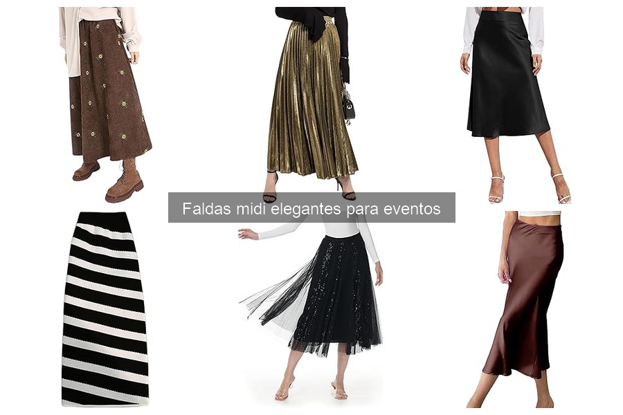 Comparativa de Faldas Midi Elegantes: Calidad y Estilo