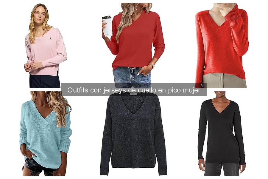 Comparativa de jerseys de cuello en pico para mujer