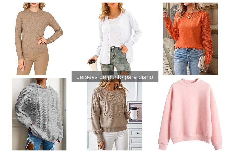 Comparativa de jerseys de punto: lana, acrílico y algodón