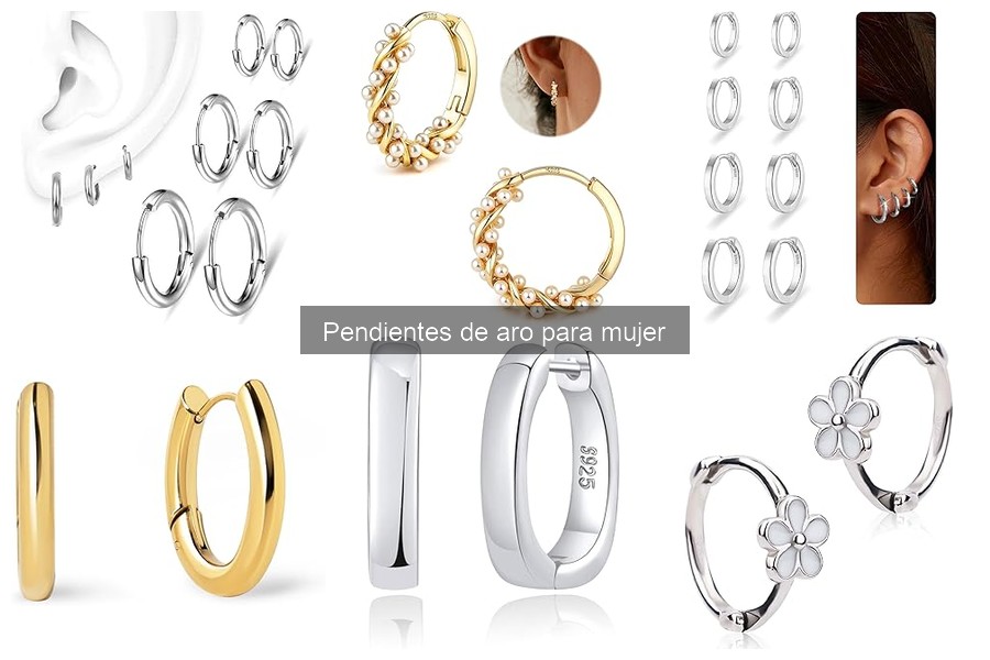 Comparativa de materiales en pendientes de aro: oro, plata o acero