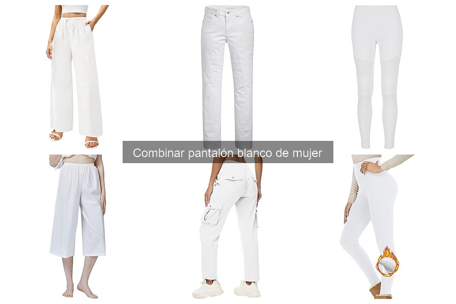 Comparativa de pantalones blancos de mujer: estilo y precios