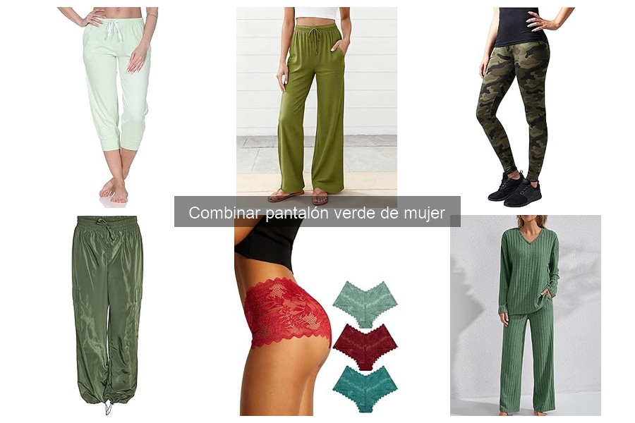 Comparativa de pantalones verdes para mujer: estilos y precios