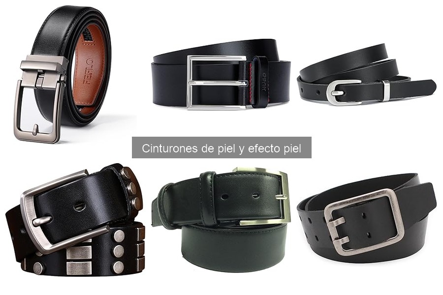 Comparativa de precios de cinturones de piel en Amazon