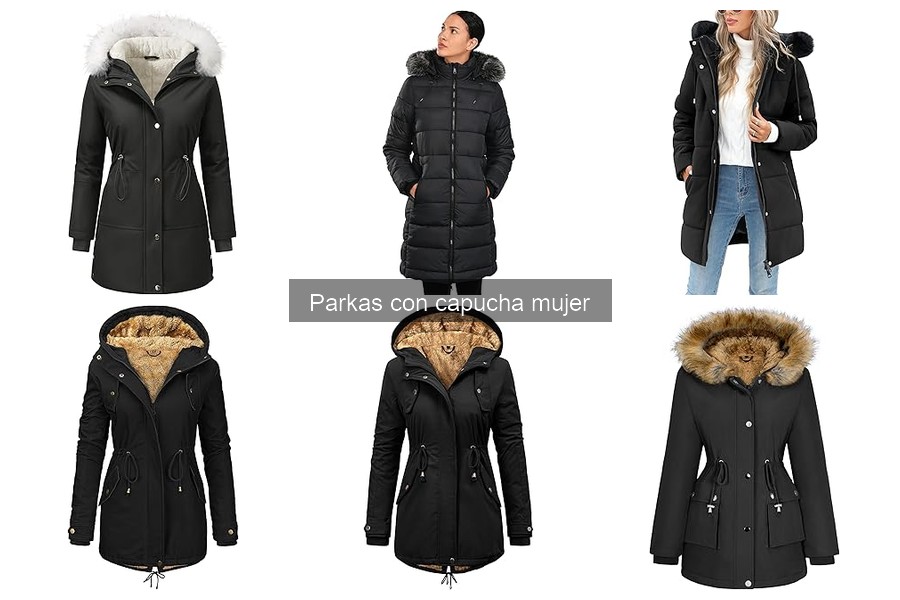 Comparativa de precios de parkas con capucha para mujer