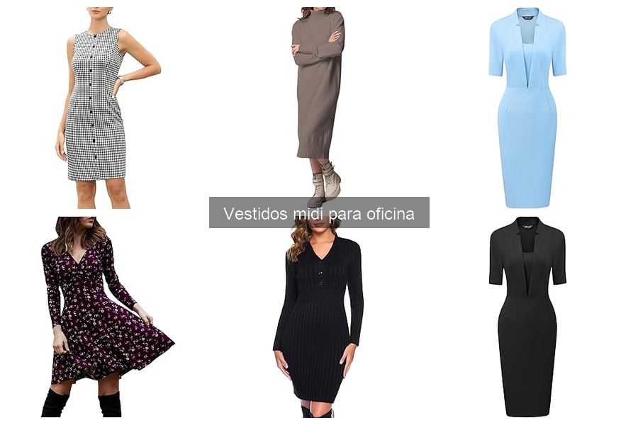 Comparativa de vestidos midi para oficina: mejores marcas y estilos