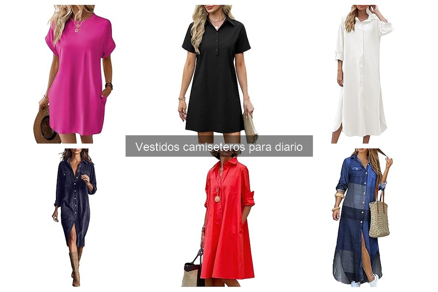 Comparativa: Vestidos camiseteros vs. Vestidos tipo túnica