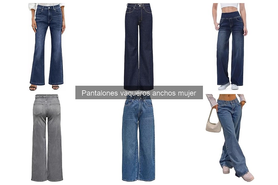 Compra los Mejores Pantalones Vaqueros Anchos para Mujer