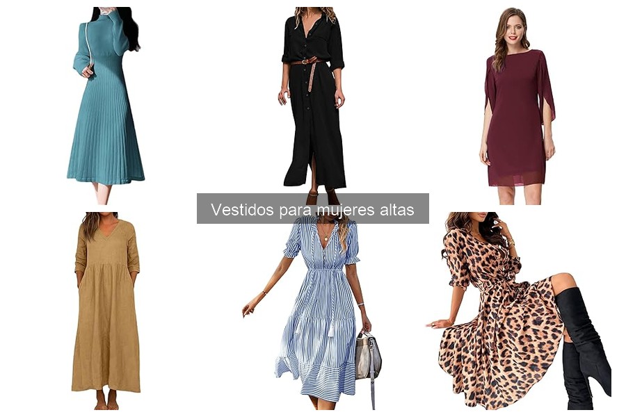 Consejos para estilizar vestidos para mujeres altas
