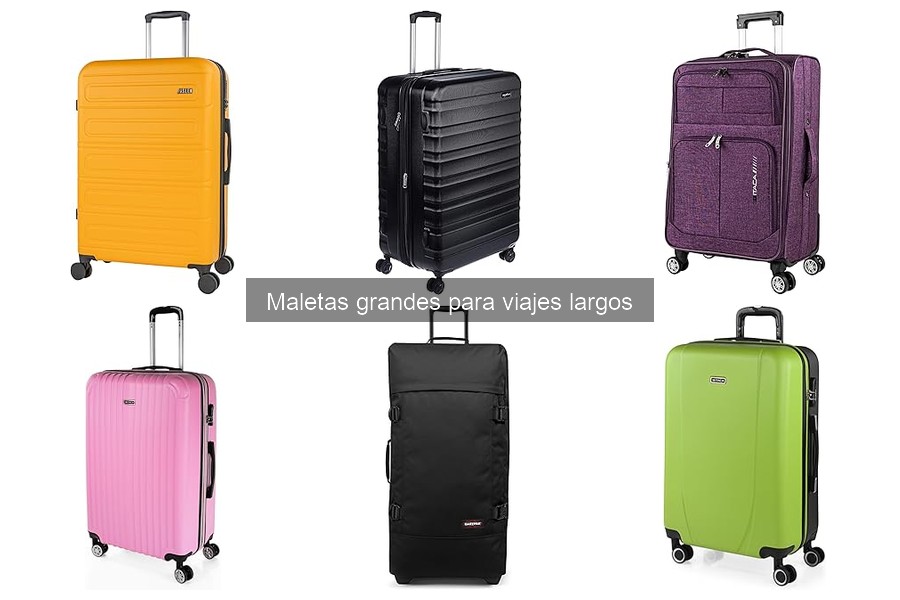 ¿Cuánto peso soporta una maleta grande para viajes largos?
