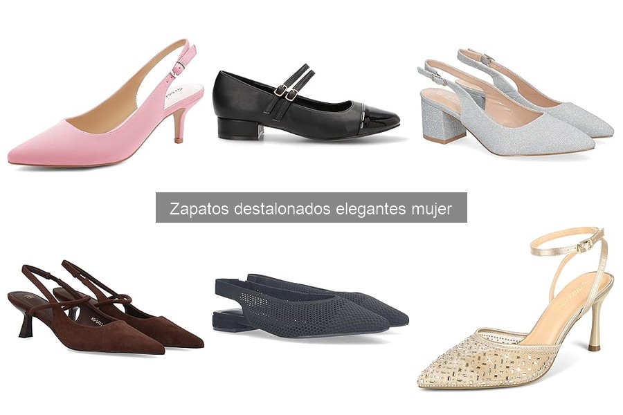 Cuidados de zapatos destalonados elegantes para mujer