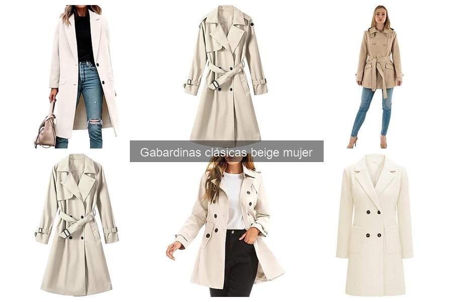 Cuidados y Mantenimiento de Gabardinas Clásicas Beige Mujer