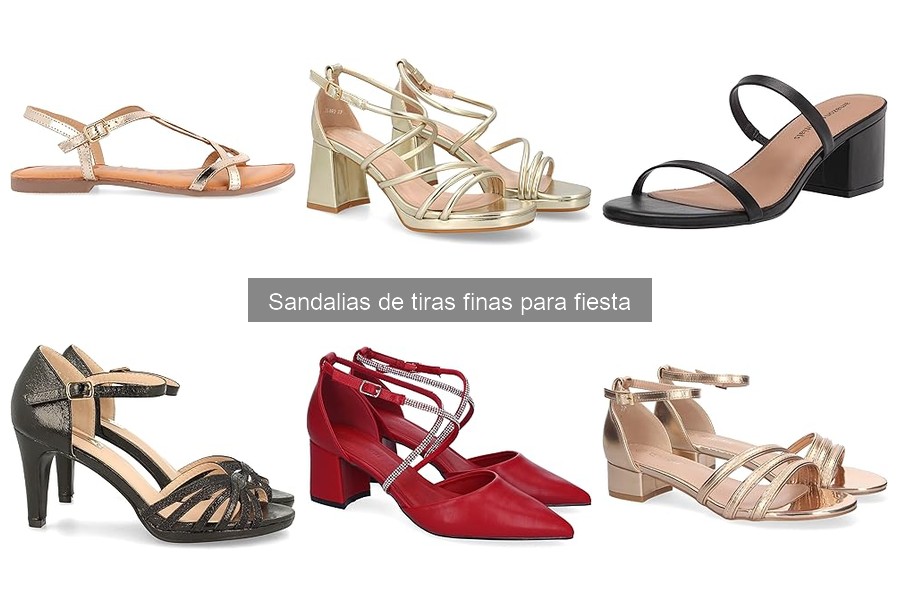 Descubre las sandalias de tiras finas para fiesta