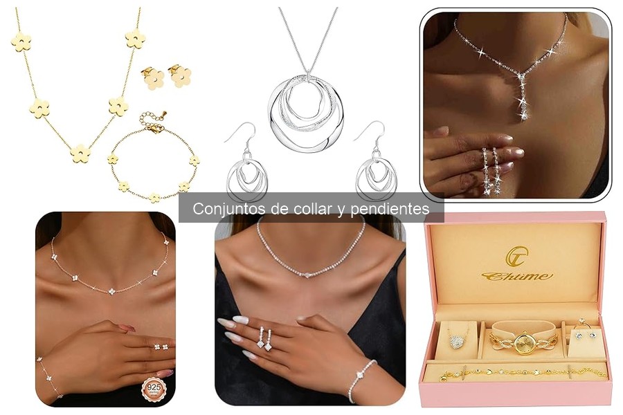 Descubre los Conjuntos de Collar y Pendientes en Moda Femenina