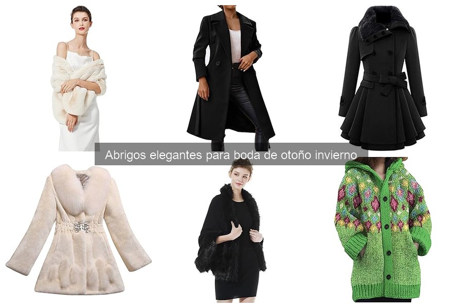Dónde comprar abrigos elegantes para bodas de otoño e invierno