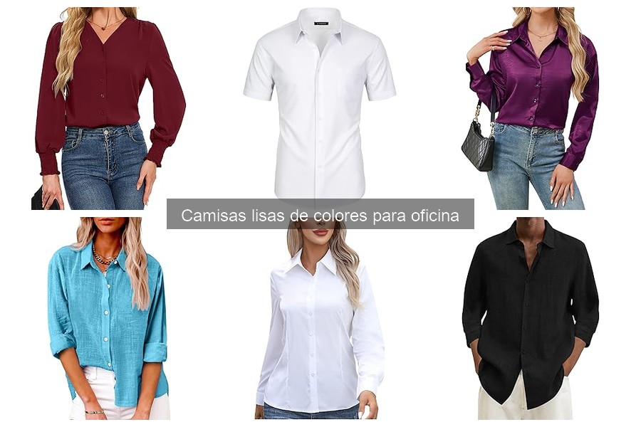 Dónde comprar camisas lisas de colores para oficina