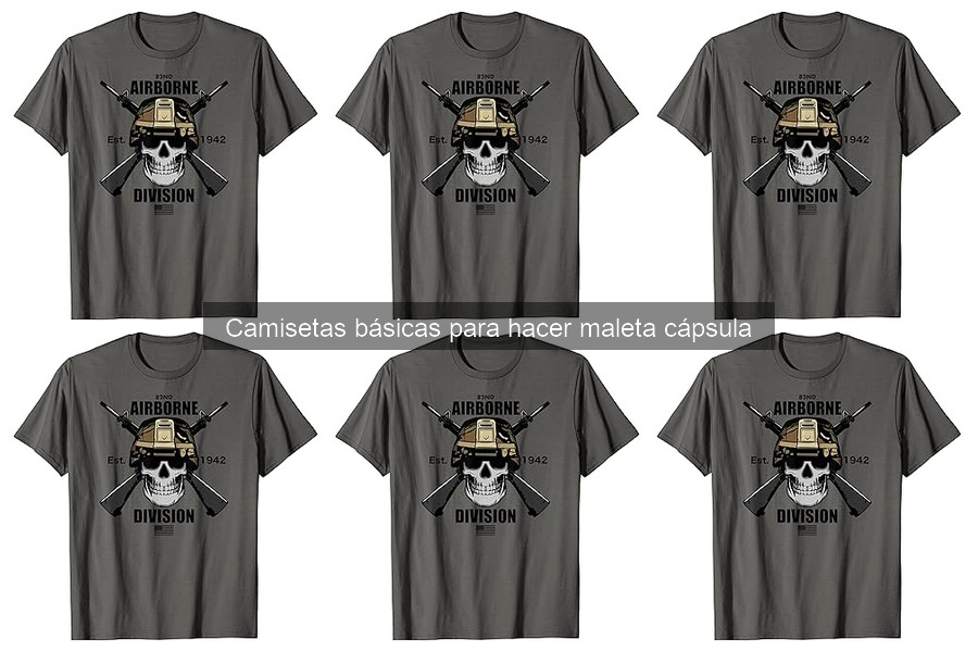Dónde comprar camisetas básicas para maleta cápsula