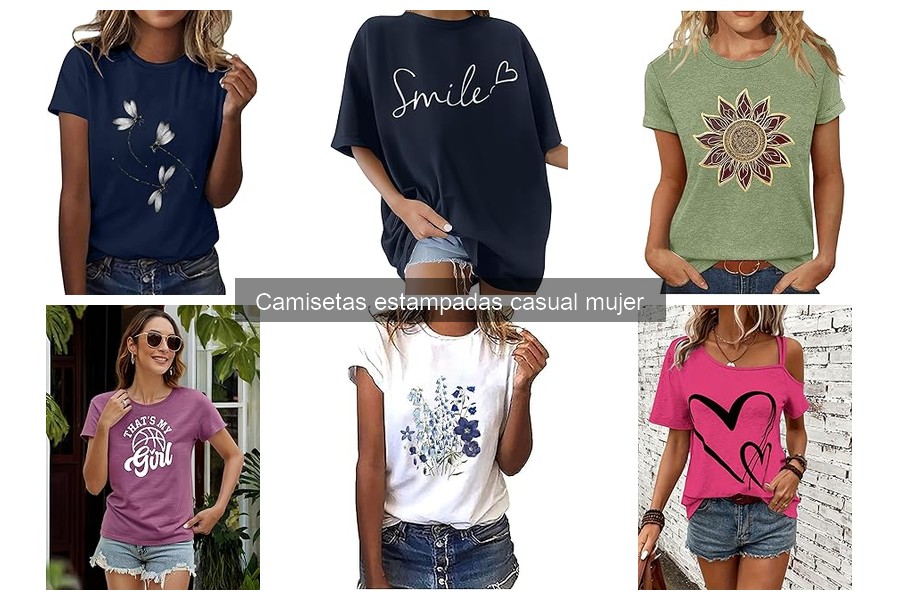 Dónde comprar camisetas estampadas casuales para mujer online