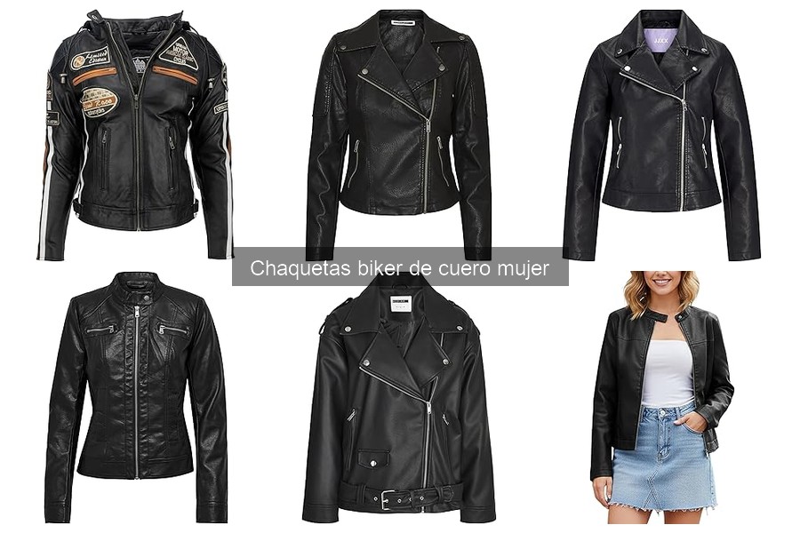 Dónde comprar chaquetas biker de cuero para mujer online