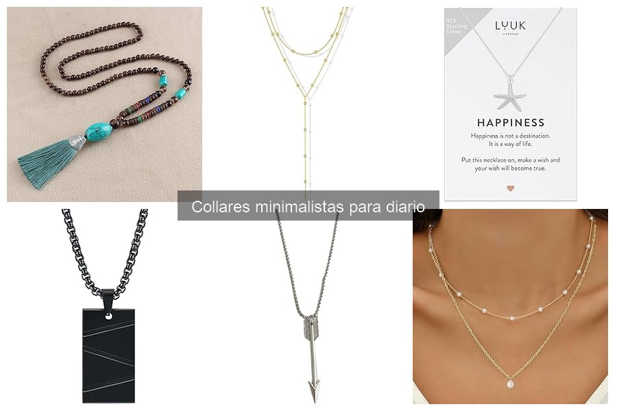 Dónde comprar collares minimalistas de calidad online