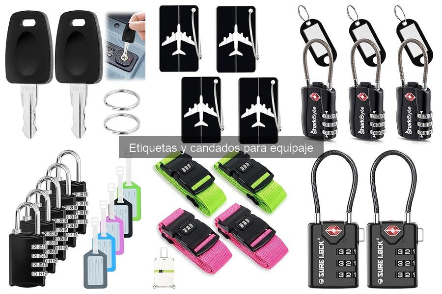 Dónde comprar etiquetas y candados para equipaje online