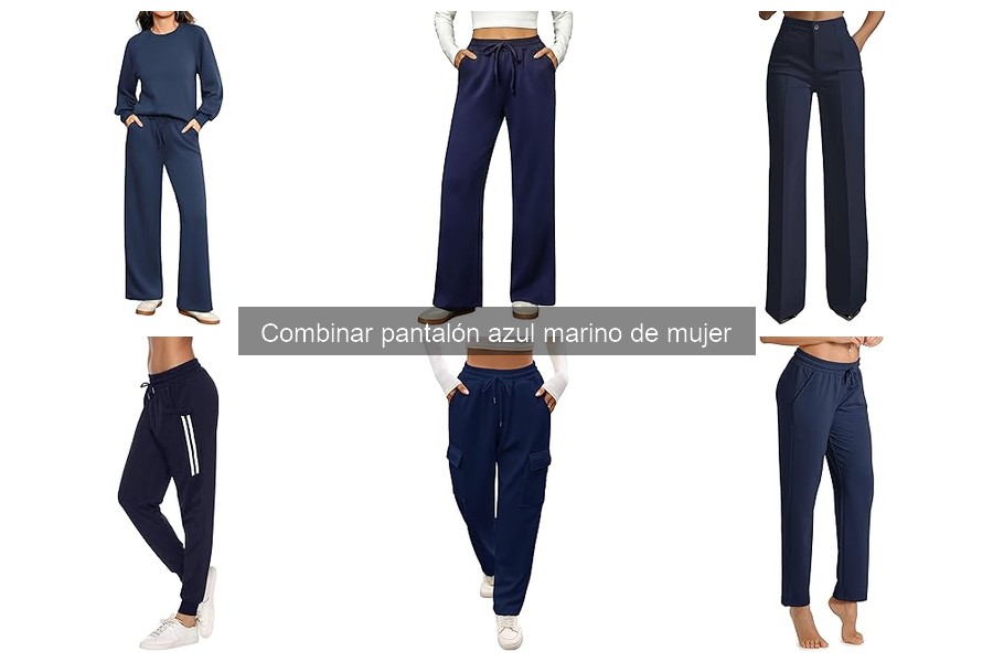 Dónde comprar pantalón azul marino de calidad para mujer