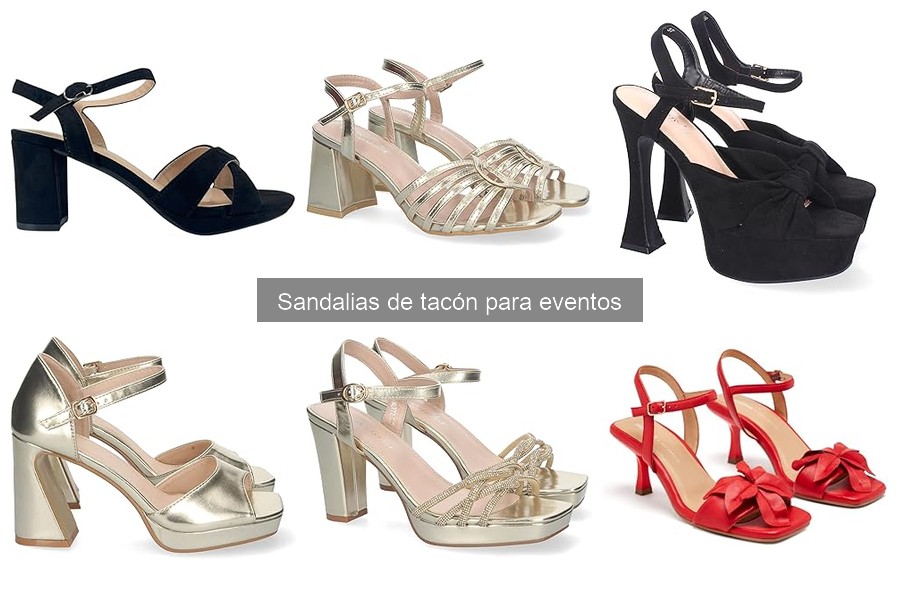 Dónde comprar sandalias de tacón para eventos a buen precio