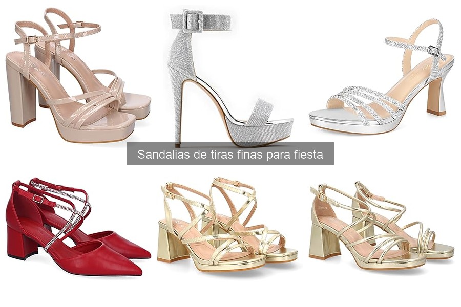 Dónde comprar sandalias de tiras finas para fiesta