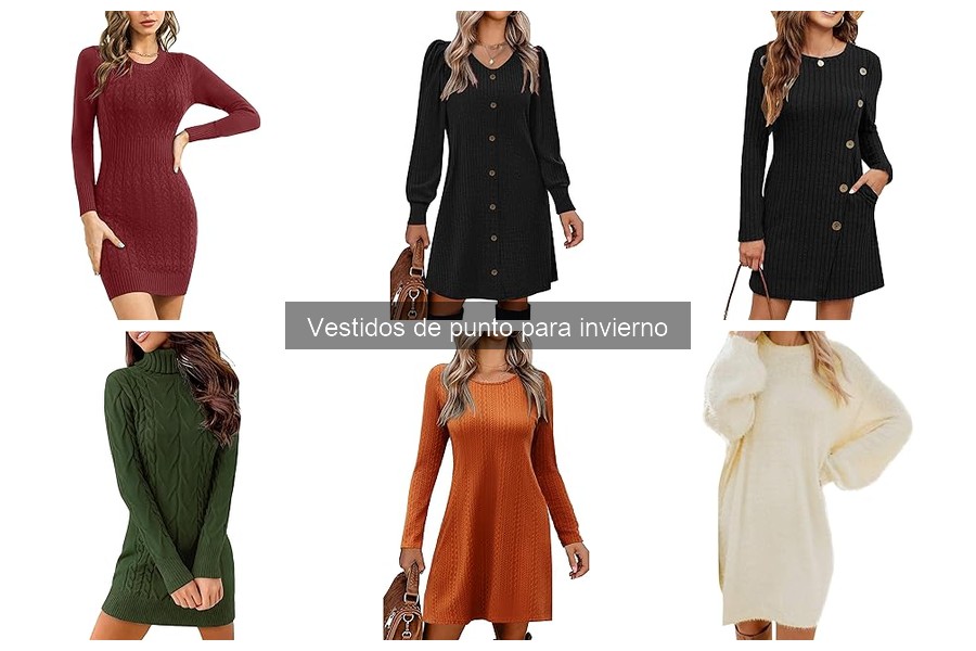 Dónde comprar vestidos de punto para invierno a buen precio
